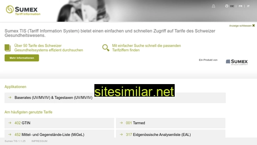 sumextis.ch alternative sites