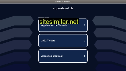 super-bowl.ch alternative sites
