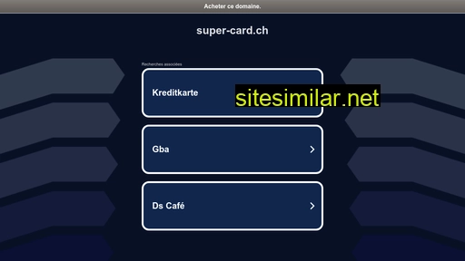 super-card.ch alternative sites