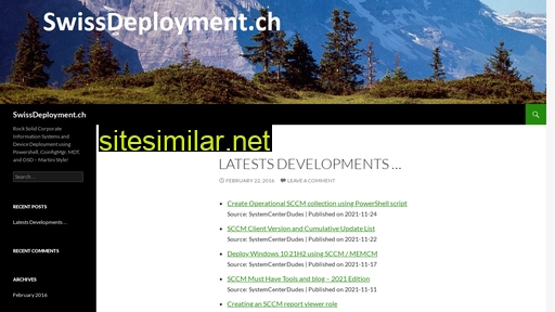 Swissdeployment similar sites