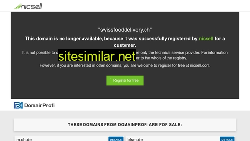 swissfooddelivery.ch alternative sites