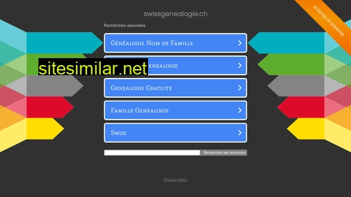 Swissgenealogie similar sites