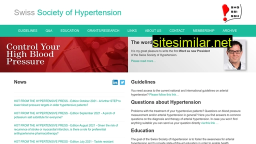 swisshypertension.ch alternative sites