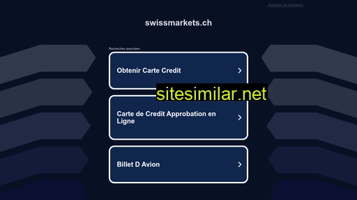 swissmarkets.ch alternative sites