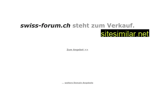 Swiss-forum similar sites
