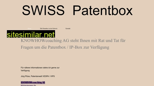swiss-patent-box.ch alternative sites