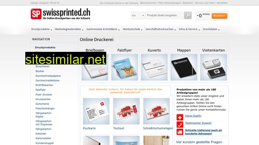 Swissprinted similar sites