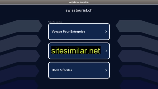 swisstourist.ch alternative sites