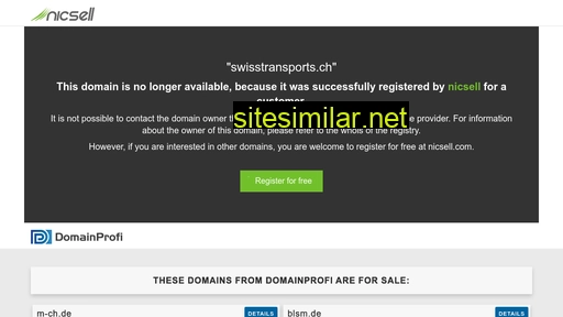 swisstransports.ch alternative sites