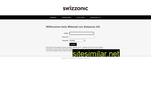 swizzonic-mail.ch alternative sites