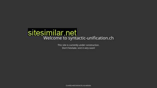 syntactic-unification.ch alternative sites