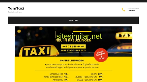 tamtaxi.ch alternative sites