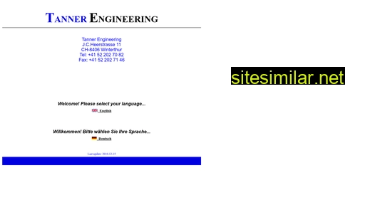 tanner-engineering.ch alternative sites