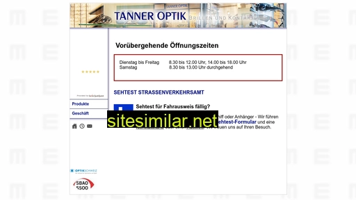tanneroptik.ch alternative sites