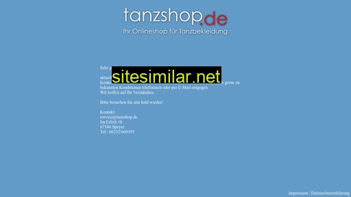 tanzshop.ch alternative sites