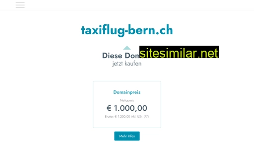 taxiflug-bern.ch alternative sites