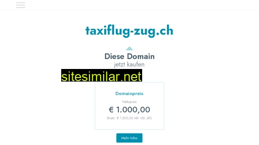 taxiflug-zug.ch alternative sites
