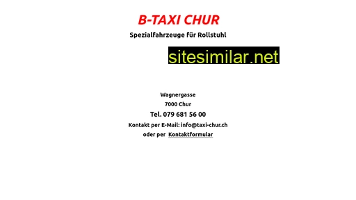 taxi-chur.ch alternative sites