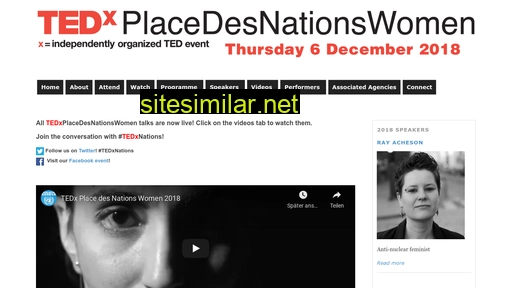 Tedxplacedesnationswomen similar sites