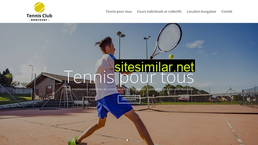 tennisclubboncourt.ch alternative sites