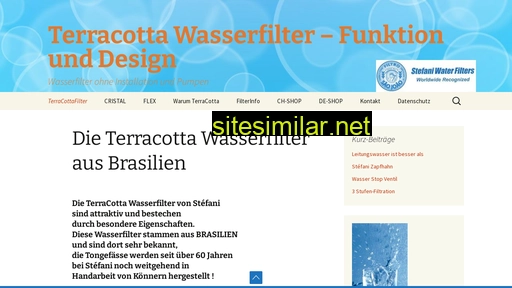 terracottawasserfilter.ch alternative sites