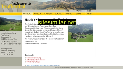 teuffenthal.ch alternative sites