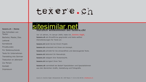 texere.ch alternative sites