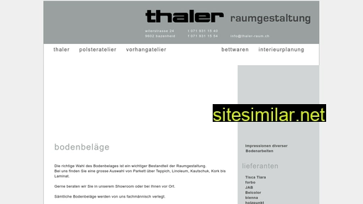 thaler-bodenbelag.ch alternative sites