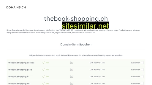 thebook-shopping.ch alternative sites