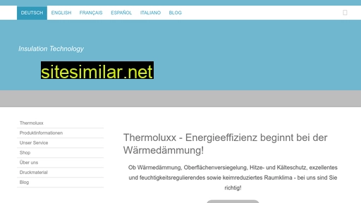 thermoluxx.ch alternative sites