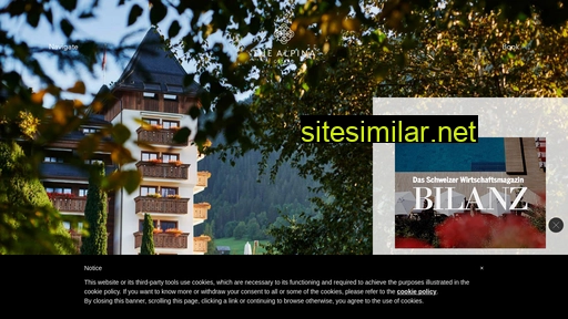 thealpinagstaad.ch alternative sites