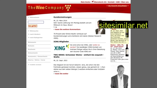 thewinecomp.ch alternative sites