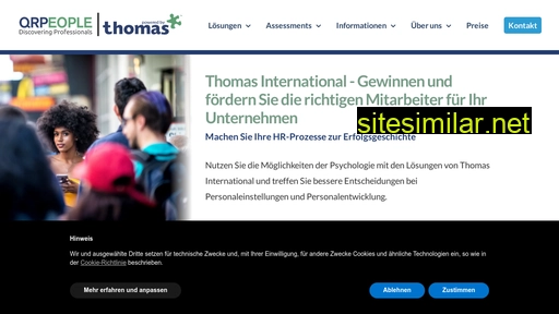 thomasinternational.ch alternative sites