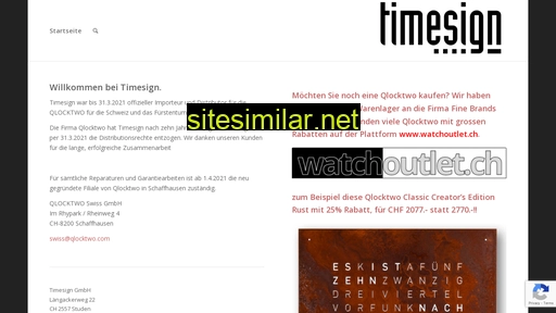 Timesign similar sites
