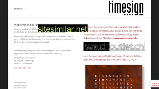 timesigns.ch alternative sites