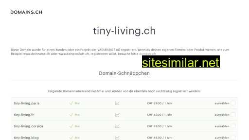 tiny-living.ch alternative sites