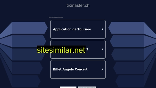 tixmaster.ch alternative sites