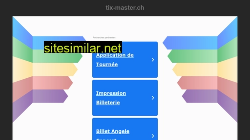 tix-master.ch alternative sites