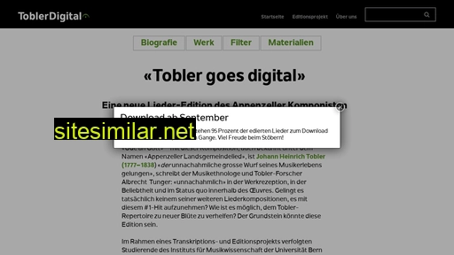 toblerdigital.ch alternative sites