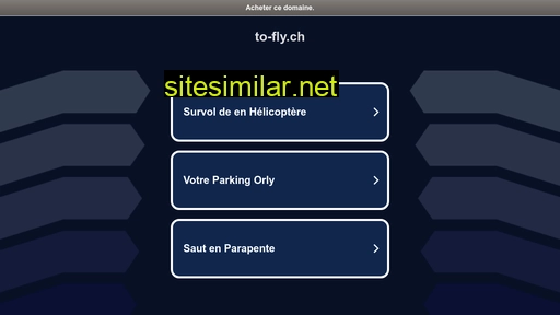 To-fly similar sites