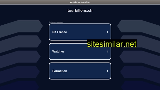 tourbillons.ch alternative sites