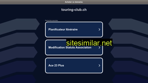 touring-club.ch alternative sites