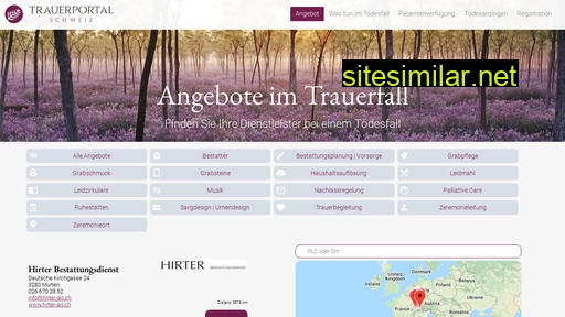 trauerportal-schweiz.ch alternative sites