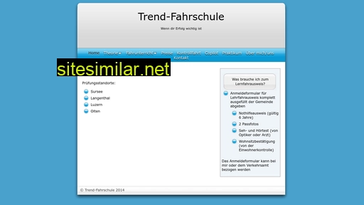 trendfahrschule.ch alternative sites