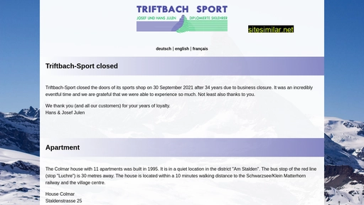 triftbachsport.ch alternative sites