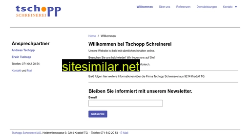 tschopp-schreinerei.ch alternative sites