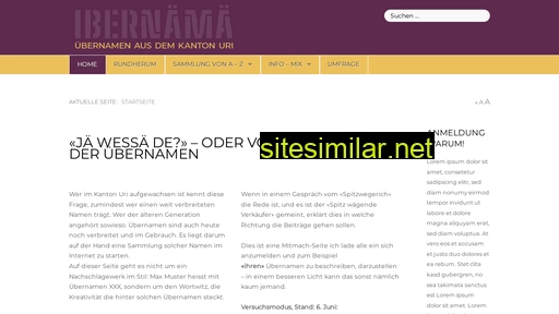 uebernamen-uri.ch alternative sites