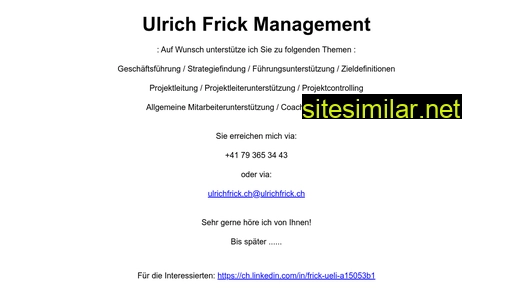uelifrick.ch alternative sites