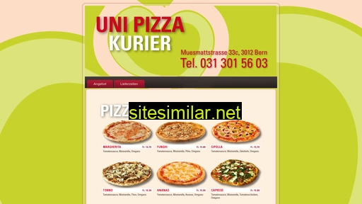 unipizzakurier.ch alternative sites