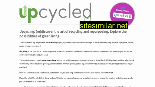 Upcycled101 similar sites